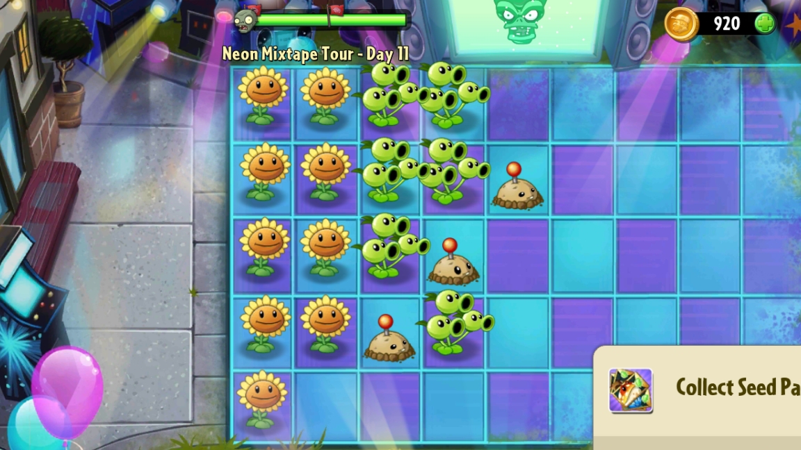 День11 Неоновый Микстейп Тур ( Neon Mixtape Tour)  Plants vs. Zombies 2