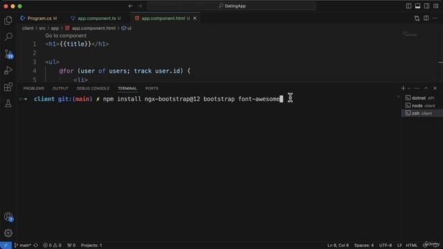 26 - Adding bootstrap and fontawesome