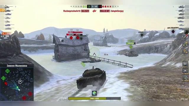 Воин при поражении.К-91.World of Tanks Blitz.