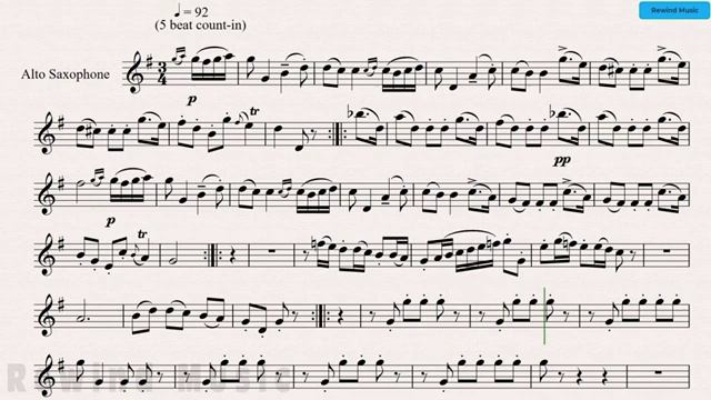 Boccherini_Minuet_in_Bb_Concert_Alto_Sax_Backing_Track_and_Sheet_Music(360P)[1]