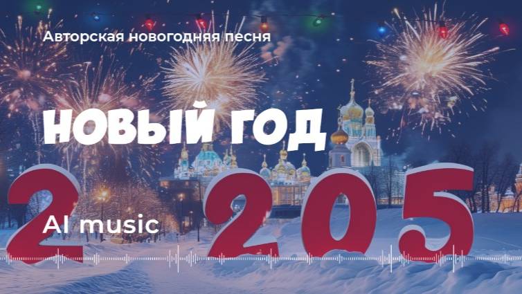Новый год 2 205 (авторская песня)  - (AI) music, video новый хит, гимн 2025 года
