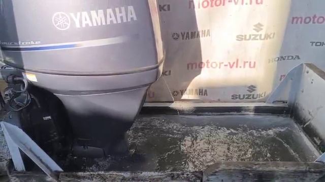 Yamaha F80 запуск двигателя.