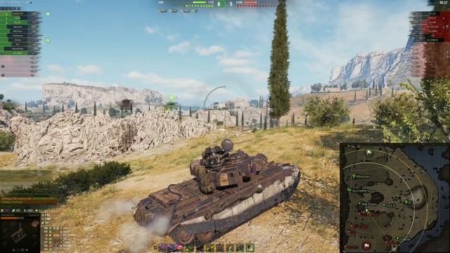Мир танков. WOT. Бой на Centurion Action X. Уничтожил 4 танка и набил 10.3К урона