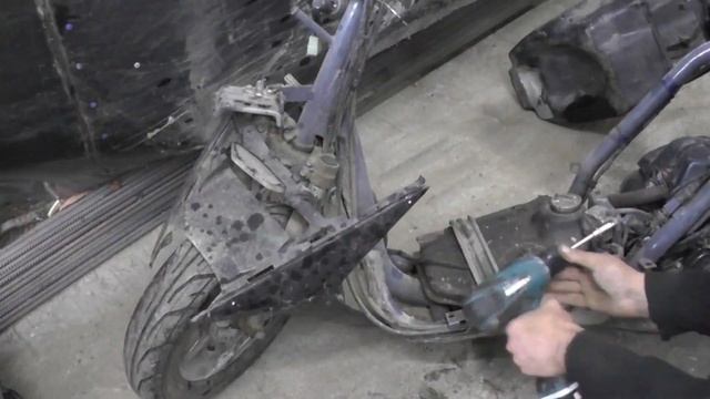 садовая тележка из японского скутера honda dio #1