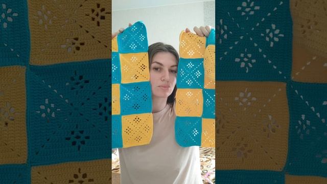 оживила интерьер #crochet #вяжем #handmade #вязание #вязаниекрючком#бабушкинквадрат#ручная_работа