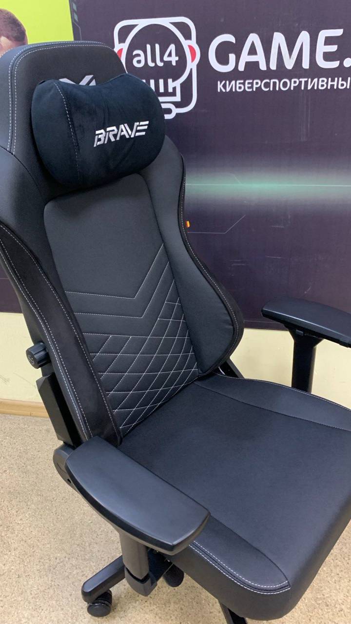 Компьютерное игровое кресло BRAVE AF-8 Walker Black , обзор