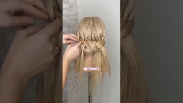 Quick hairstyle ❤️ #hairart #braids #прическа #прическинадлинныеволосы #barbie #hair #hairdresser