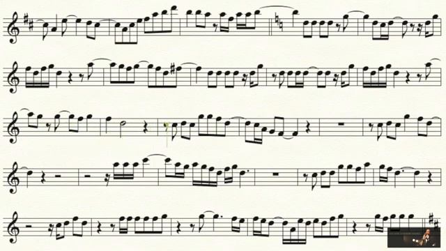 Celine Dion Love Can Move Mountains Solo Alto Saxophone Sheet Music Original Key_270p_360p
