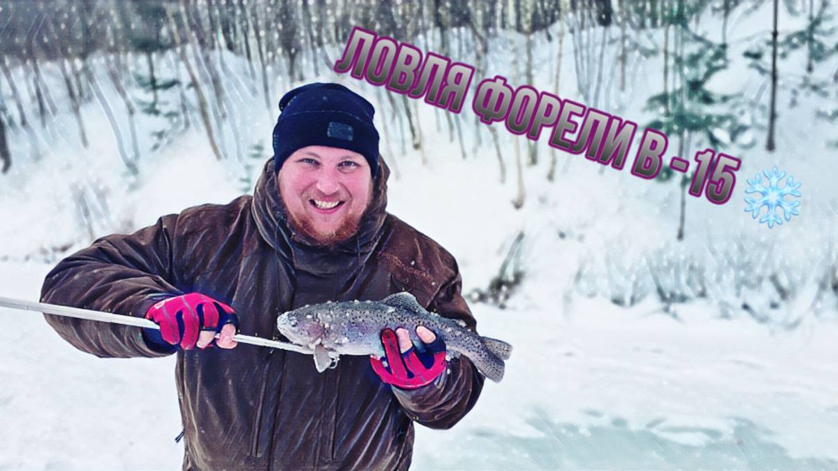 РЫБАЛКА АКСЕНО-БУТЫРКИ | ЛОВЛЯ ПРУДОВОЙ ФОРЕЛИ В -15