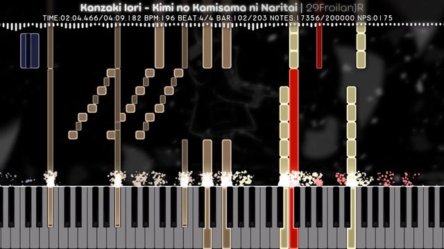 [Black MIDI] Kanzaki Iori - Kimi no Kamisama ni Naritai | 29FroilanJR | 200,000 Notes