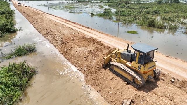 Строительство, восстановление дороги , очередной обзор