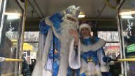 Новогодний троллейбус курсирует по Ставрополю