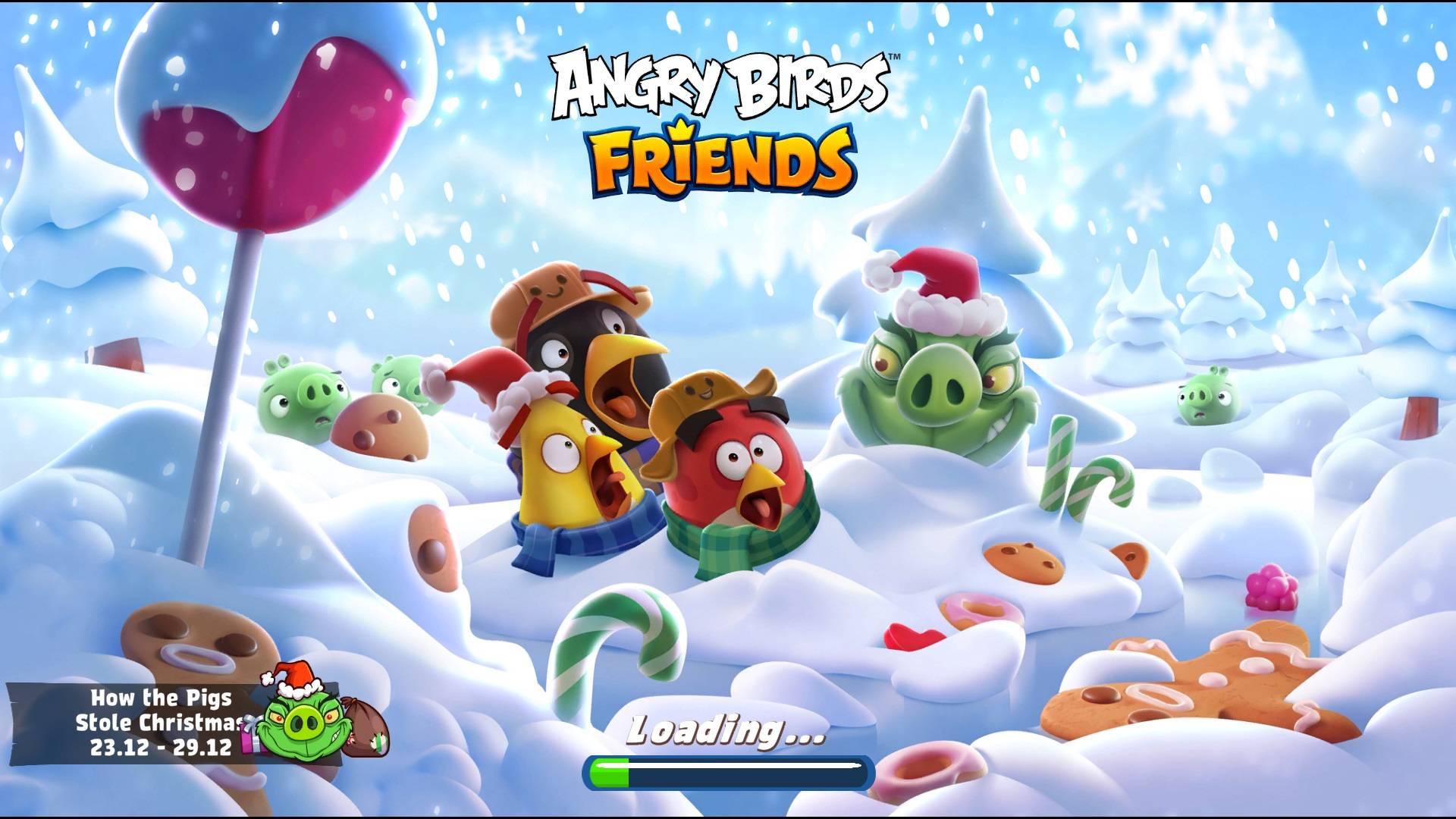 Angry Birds Friends. How the Pigs Stole Christmas 4 (26.12.2024). 3 звезды. Прохождение от SAFa