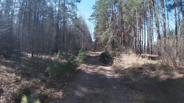 в окрестностях Вельдяпки на велосипеде гористая местность.