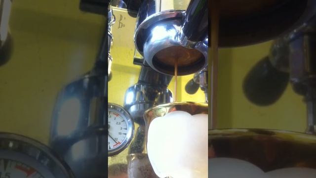 Bezzera BZ10. Espresso 14g. Double basket 25ml/25sec.