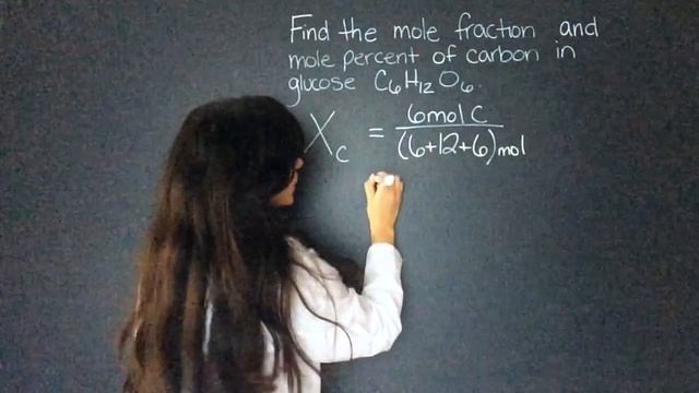 Finding MOLE FRACTION and MOLE PERCENT | Chemistry with Cat