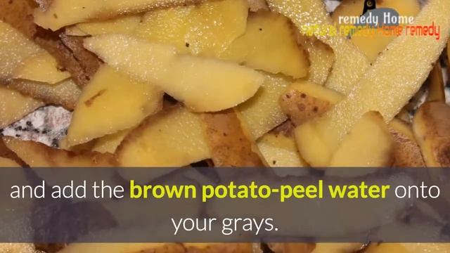 can you cover up gray hair with potato skins - grey hair  get rid of white hair using potato skins