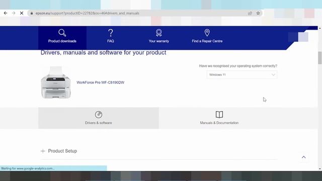 WorkForce Pro WF C8190DW Download Windows 11 Setup Instruction Wifi Install