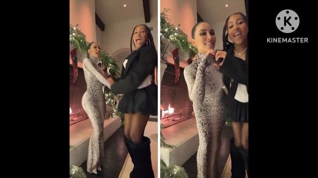 Kim Kardashian North West Joins Mom's Festive Fun!!! _ Full Video