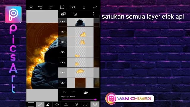 picsart editing tutorial | how to make lineart glowing in avee player | edit smoke effect and fire