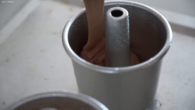 SUB) 초코 크런치 쉬폰케이크. 초코쉬폰케이크 만들기:  Chocolate Chiffon Cake [우미스베이킹:uml's baking]