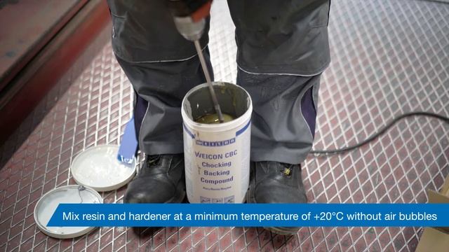Anchoring of a drive-through scale | WEICON CBC