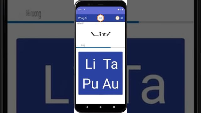Bảng các hóa chất
