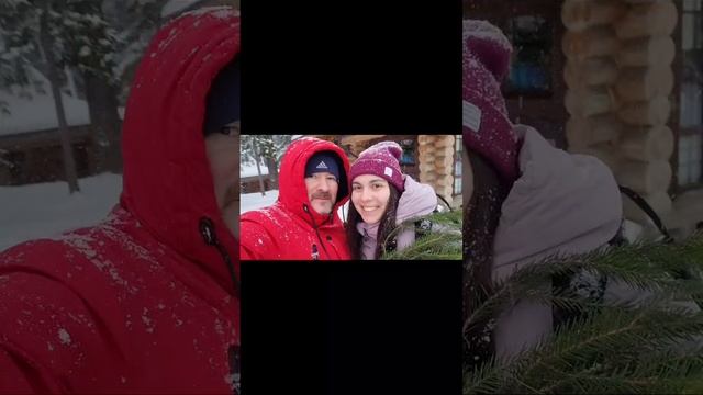 предновогодняя прогулка с семьей