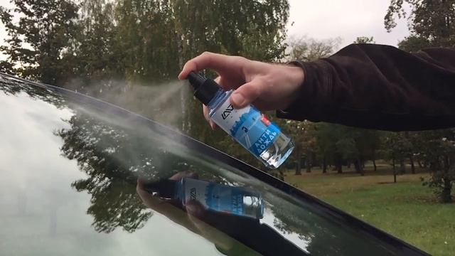 Наносим антидождь на стекло автомобиля ПРАВИЛЬНО.