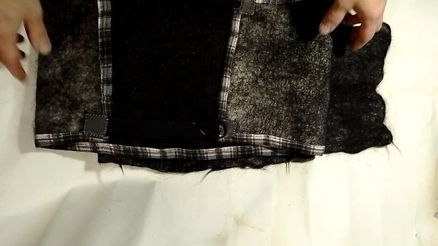 Пластичный пояс из собачьей шерсти . Мокрое валяние.mp4