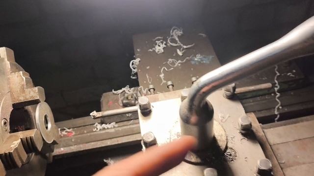 Растачивание шайбы на токарном