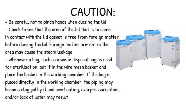 Loading Substances into the Hirayama Sterilizer Installation Process: HV 25 HV50 HV 85 and HV-110