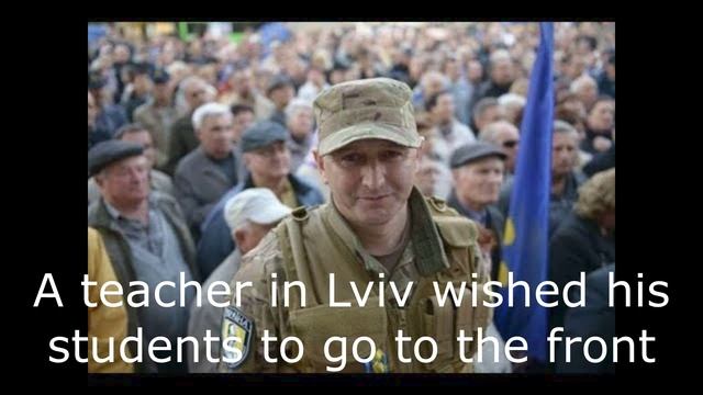 A teacher in Lviv wished his students to go to the front