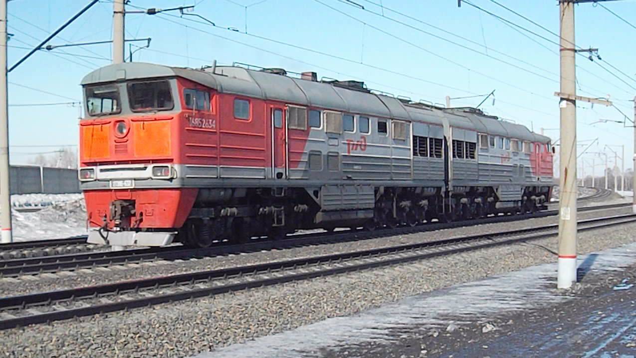 Тепловоз 2ТЭ116-632. Резервом.