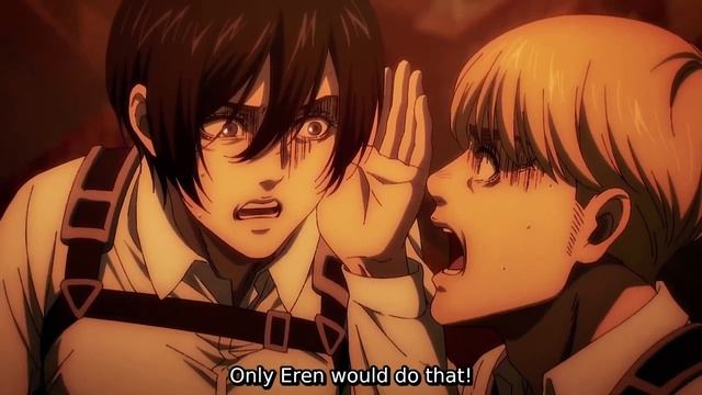Eren Founding Titan Transformation - Episode 80 - [Eng Sub]
