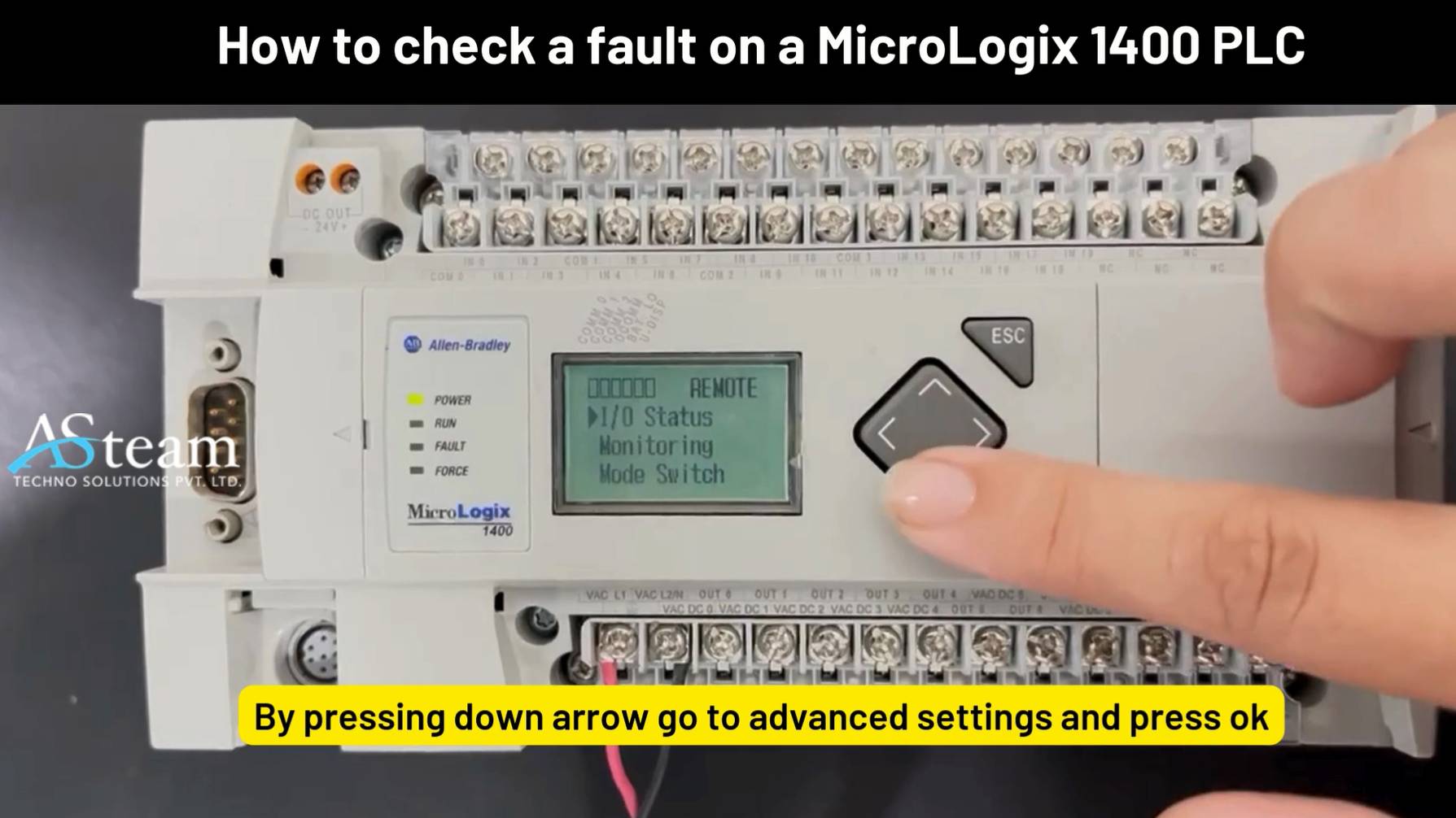 How to check a fault on a MicroLogix 1400 PLC #tech #rutube #rutubestudio