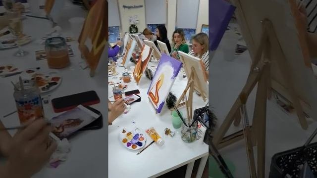 Мастер-класс по рисованию в студии