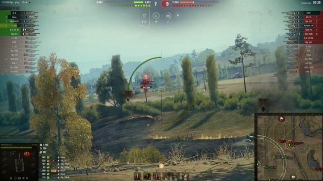 Мир танков. WOT. Бой на T110E3. Уничтожил 5 танков и набил 10.7К урона