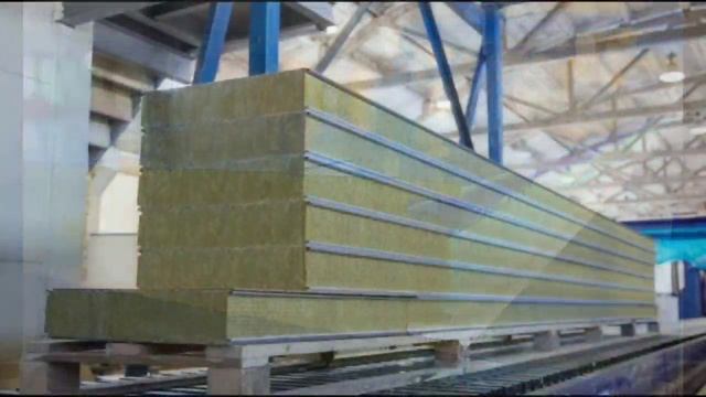 Сэндвич панели Стеновые с утеплителем из минеральной ваты