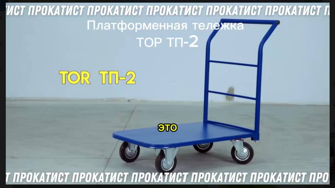 Тележка платформа 435 кг TOR ТП-2