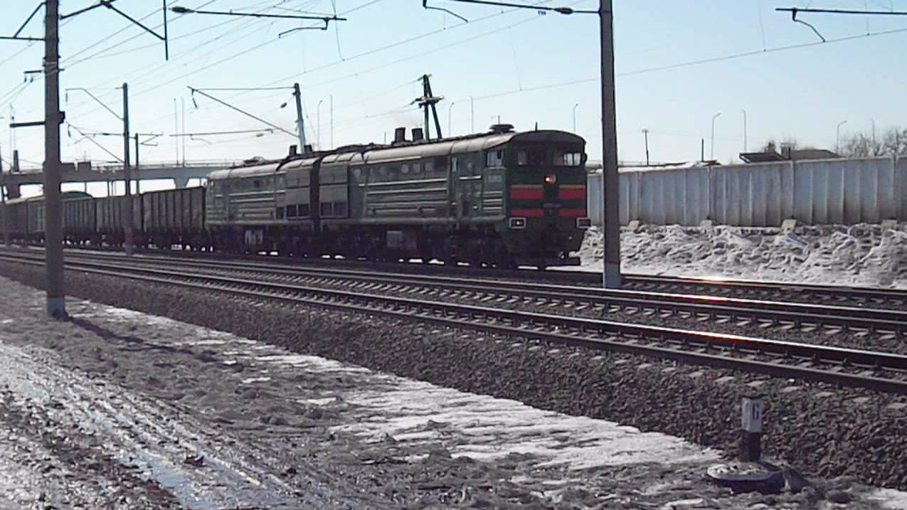 Тепловоз 2ТЭ10М-3390. Звук 10Д100.