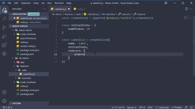 Redux Toolkit Tutorial - 19 - Cake Slice