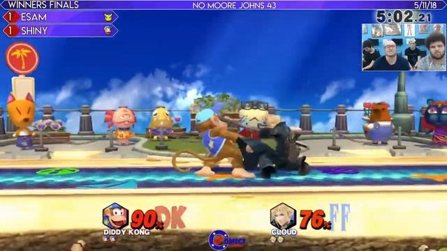 No Moore Johns WF: ESAM (Cloud/Pikachu) vs Shiny (Diddy Kong)