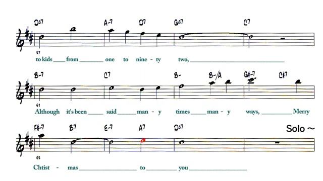 Christmas Song V2 ( Smooth ) - ( Eb 🎷)