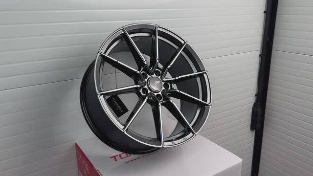 Topwheels GT02 19 8.5J +38 5X112 66.6 вес 9,3kg Titanium