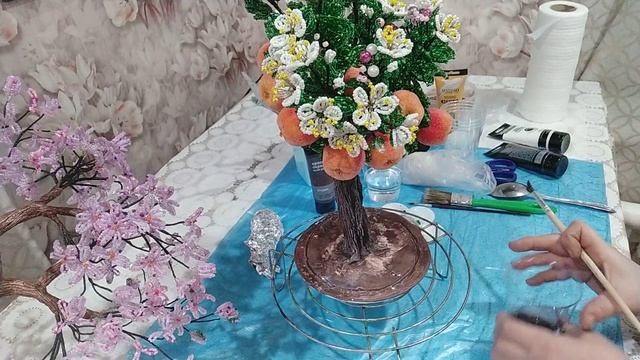 Яблонька из бисера, ч.7 VID 20240227 210224