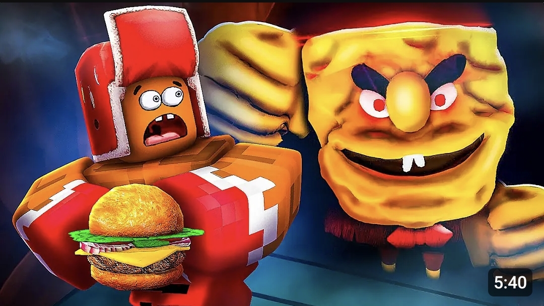 🍔 Приготовь ПРОКЛЯТЫЙ БУРГЕР и СБЕГИ от Злого ГУБКИ БОБА в Роблокс! Roblox