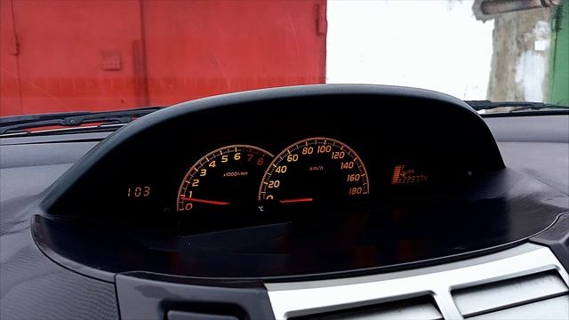vitz RS  приборка на левруль