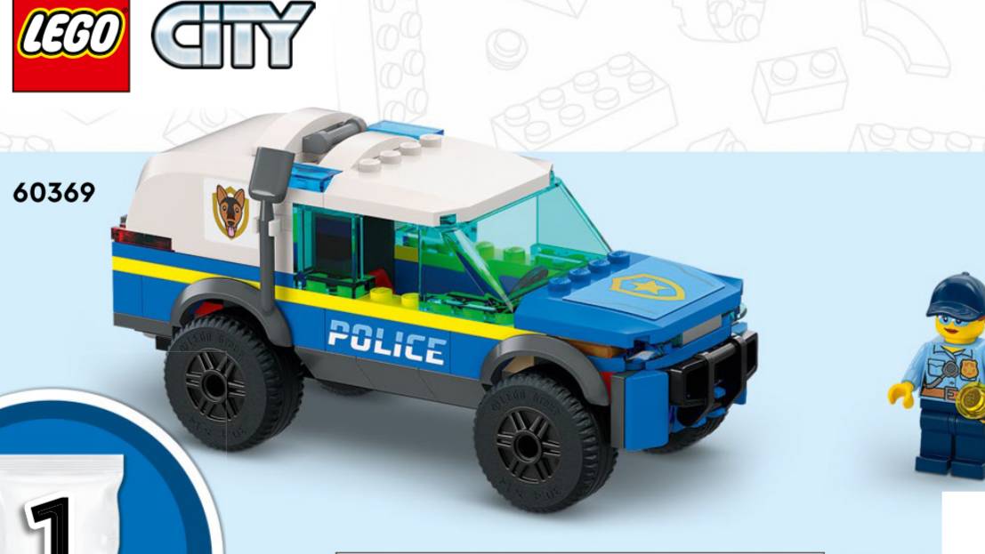 LEGO. Лего машинка. полицейский пикап. LEGO City 60369