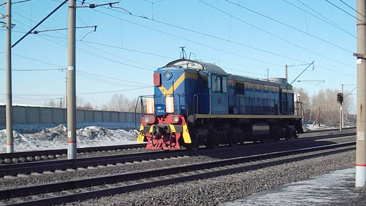 Тепловоз ТЭМ2-3080. Резервом.